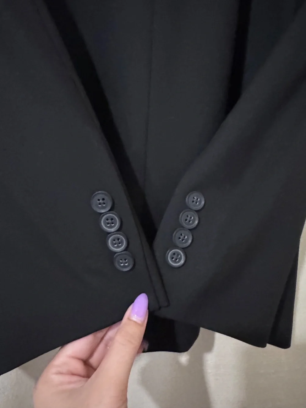 Egara Men’s Black Skinny Fit Stretch Blazer Sport Coat Size 38 Short